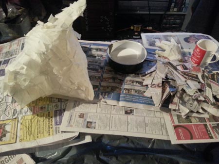 prepare paper mache