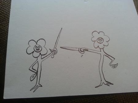 drawn
